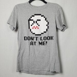 Super Mario Bros Small Gray T-Shirt